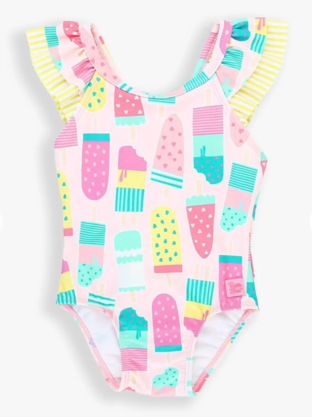Ruffle Butts Bow V-back One-Piece Swimsuit